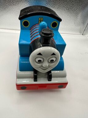 Classic Blue Kids Push Train Toy - Friendly Face Engine